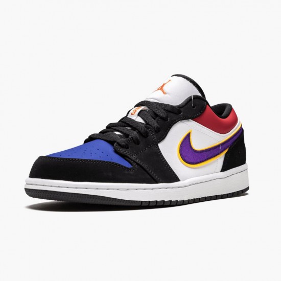 AJ 1 Low Lakers Top 3 Black/Field Purple/White CJ9216-051