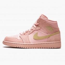 AJ 1 Mid Coral Gold Coral StardustClub/Gold/Black 852542-600