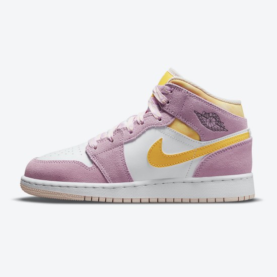 AJ 1 Mid SE GS Arctic Pink Light Arctic Pink/University Gold/White DC9517-600