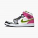 AJ 1 Mid White Black Cyber Pink White/Black/Cyber Pink CZ9834-100