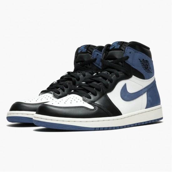 AJ 1 Retro High Blue Moon Summit White/Blue Moon-Black 555088-115