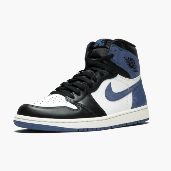 AJ 1 Retro High Blue Moon Summit White/Blue Moon-Black 555088-115