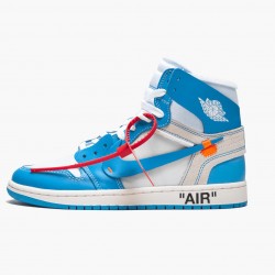 AJ 1 Retro High Off-White University Blue White/Dark Powder Blue Cone AQ0818-148