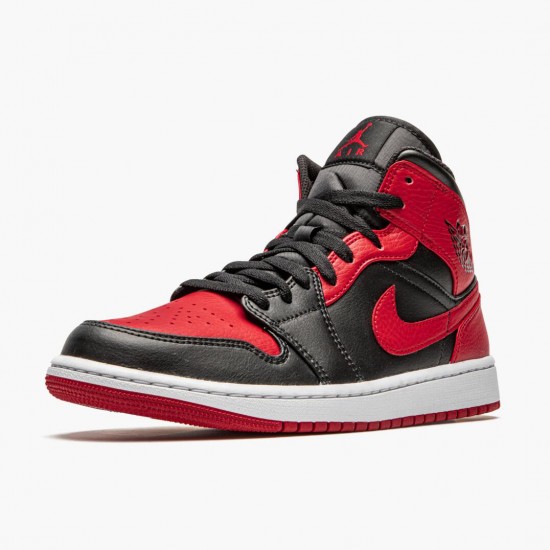 AJ 1 Mid Banned 2020 Black/University Red/Black Whi 554724-074