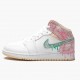 AJ 1 Mid SE GS Ice Cream White/Arctic Punch/Pale Vanilla/Green Glow DD1666-100