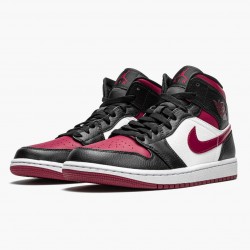 AJ 1 Mid Bred Toe Black/Gym Red/White 554724-066