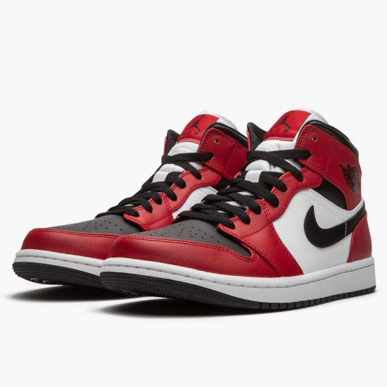 AJ 1 Mid Chicago Black Toe Black/Gym Red/White 554724-069