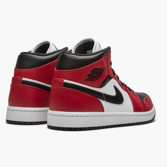 AJ 1 Mid Chicago Black Toe Black/Gym Red/White 554724-069