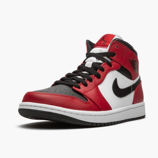 AJ 1 Mid Chicago Black Toe Black/Gym Red/White 554724-069