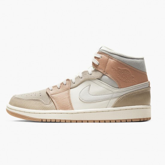 AJ 1 Mid Milan Sail/Light Bone String Shimmer CV3044-100