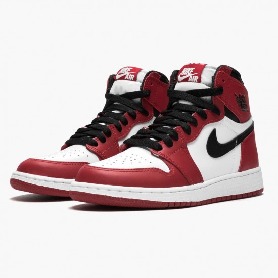 AJ 1 Retro Chicago White/Black Varsity Red 575441-101