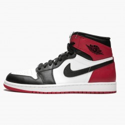 AJ 1 Retro High Black Toe White/Black/Gym Red 555088-184