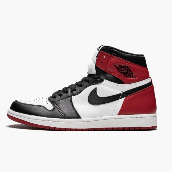 AJ 1 Retro High OG Black Toe White/Black/Varsity Red 555088-125