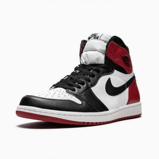 AJ 1 Retro High OG Black Toe White/Black/Varsity Red 555088-125