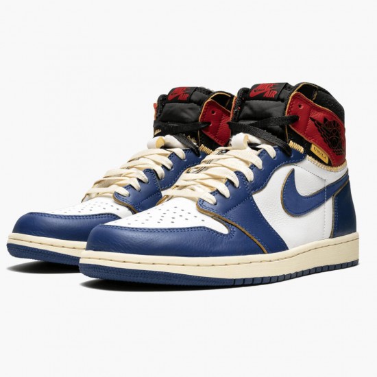 AJ 1 Retro High Union Los Angeles Storm Blue White/Stormblue Varsity Red BV1300-146