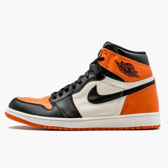 AJ 1 Retro Shattered Backboard Black/Starfish Sail 555088-005