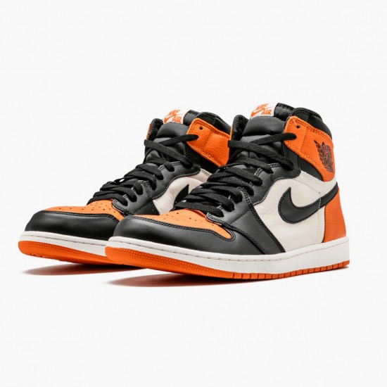 AJ 1 Retro Shattered Backboard Black/Starfish Sail 555088-005