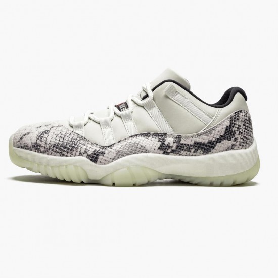 AJ 11 Retro Low Snake Light Bone Light Bone/Smoke Grey/White Bl Black CD6846-002