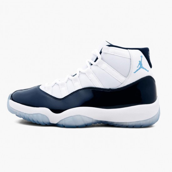 AJ 11 Retro UNC Win Like 82 White/University Blue/Black 378037-123