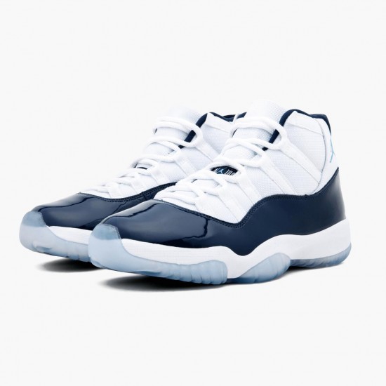 AJ 11 Retro UNC Win Like 82 White/University Blue/Black 378037-123