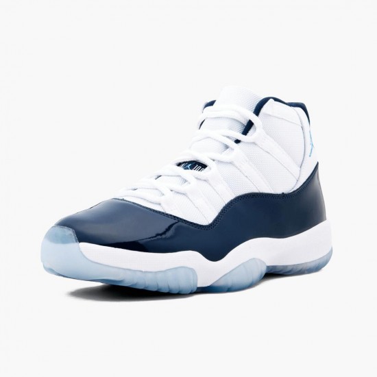 AJ 11 Retro UNC Win Like 82 White/University Blue/Black 378037-123