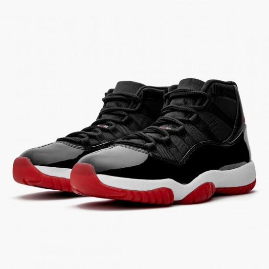 AJ 11 Retro Bred 2019 Black/White/Varsity Red 378037-061