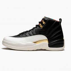 AJ 12 Retro 2019 CNY Chinese New Year Black/Sail-Metallic Gold-True Red CI2977-006