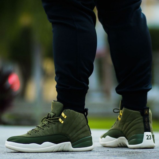 AJ 12 Retro Chris Paul Class of 2003 Olive Canvas/Black-Sail 130690-301