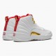 AJ 12 Retro FIBA White/University Red/Metallic 130690-107