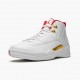 AJ 12 Retro FIBA White/University Red/Metallic 130690-107