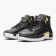 AJ 12 Retro Reptile Black/Metallic Gold/White AO6068-007