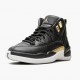 AJ 12 Retro Reptile Black/Metallic Gold/White AO6068-007