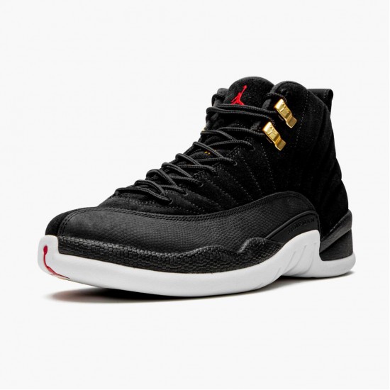 AJ 12 Retro Reverse Taxi Black/Gold White 130690-017