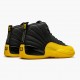 AJ 12 Retro University Gold Black/Black/University Gold 130690-070