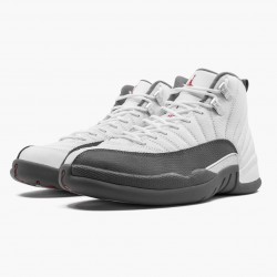 AJ 12 Retro White Dark Grey White/Dark Grey/Gym Red 130690-160