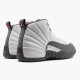 AJ 12 Retro White Dark Grey White/Dark Grey/Gym Red 130690-160