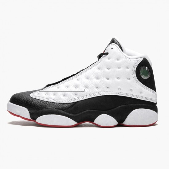 AJ 13 Retro He Got Game White/Black/True Red 414571-104