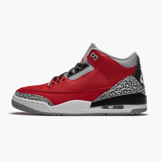 AJ 3 Retro Fire Red Cement Varsity Red CU2277-600