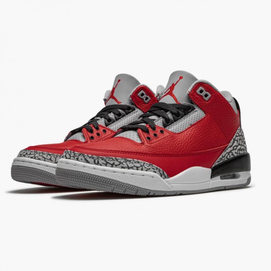 AJ 3 Retro Fire Red Cement Varsity Red CU2277-600