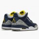 AJ 3 Retro Michigan Black/University Gold Cement G AJ3-820064