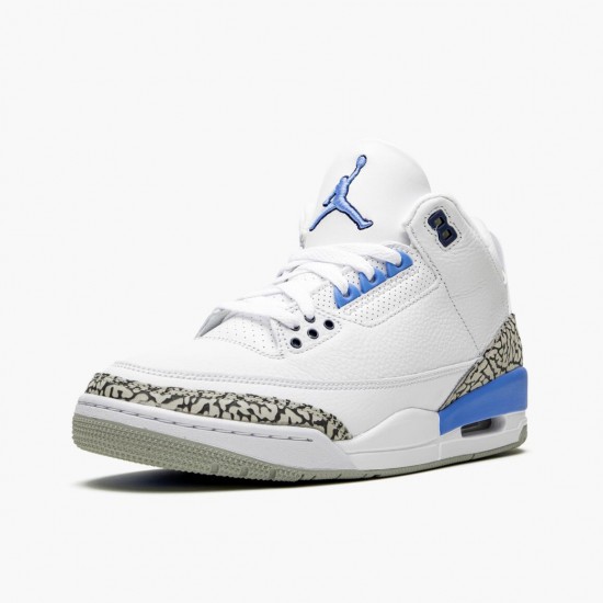 AJ 3 Retro UNC White/Valor Blue Tech Gray CT8532-104