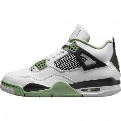 AJ 4 Retro White Oil Green Dark Ash White/Seafoam/Dark Ash/Neutral Grey AQ9129-103