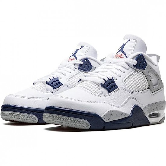 AJ 4 Midnight Navy White/Midnight Navy/Light Smoke Grey-Fire Red DH6927-140