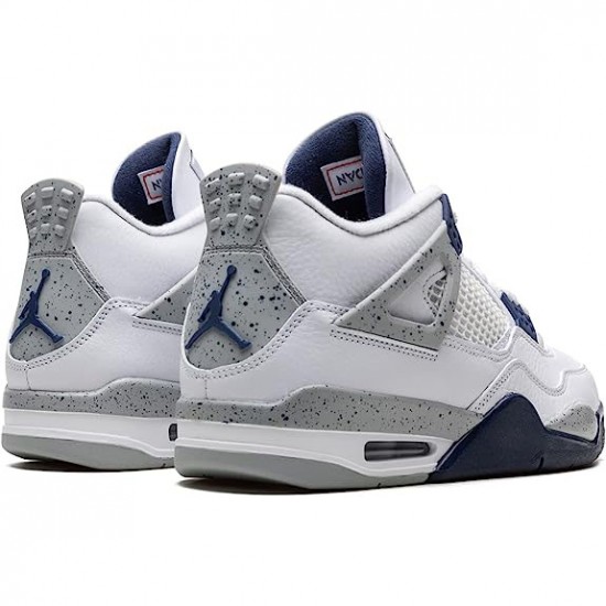 AJ 4 Midnight Navy White/Midnight Navy/Light Smoke Grey-Fire Red DH6927-140