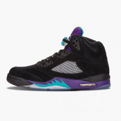 AJ 5 Retro Black Grape Black/New Emerald Grape Ice 136027-007