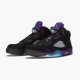 AJ 5 Retro Black Grape Black/New Emerald Grape Ice 136027-007