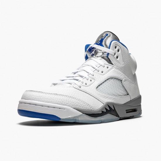 AJ 5 Retro White Stealth White/Stealth Black/Hyper Roya DD0587-140