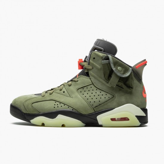 Travis Scott x AJ 6 Retro Olive Medium Olive/Black Sail/Univer Black CN1084-200