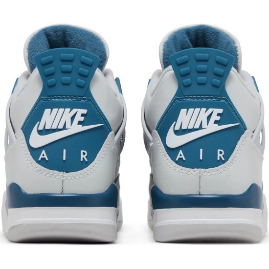 Shop Air Jordan 4 Retro Military Blue White 2024 FV5029 141 AJ4 Sneakers Free Shipping