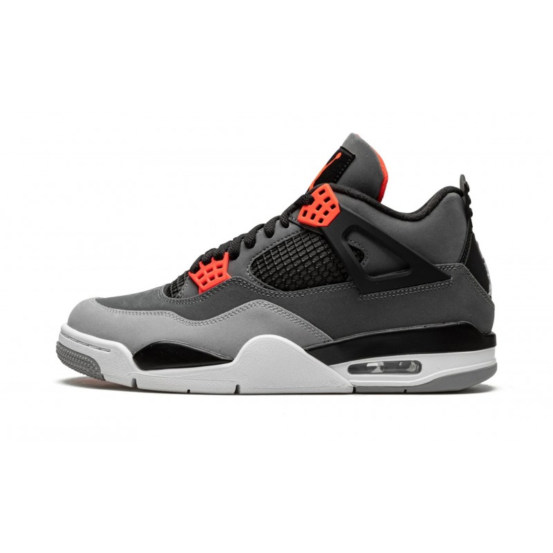 Air Jordan 4 Retro Infrared Grey Black Shoes DH6927 061